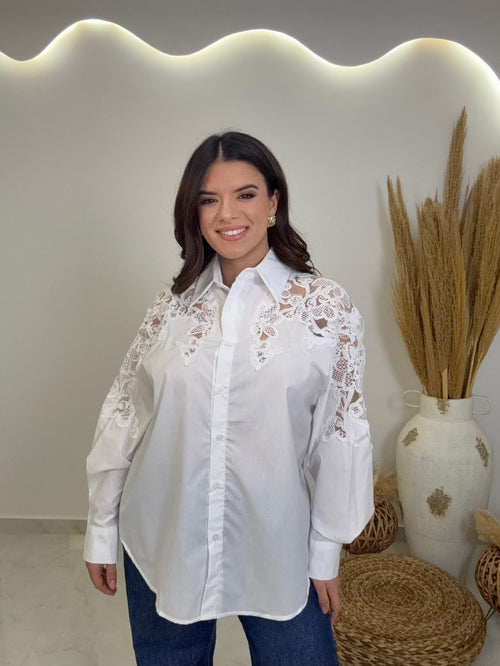 Velina Λευκό Πουκάμισο