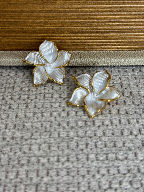 Flower Silver Earrings