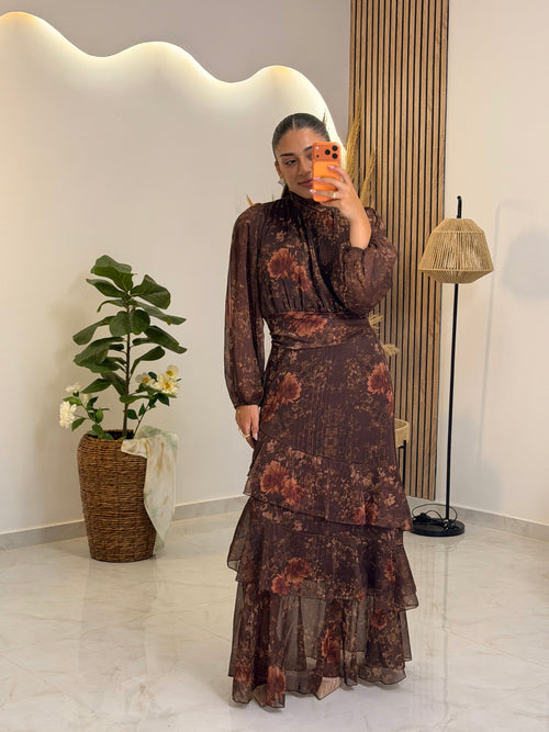 Zenilda Dress Chocolate