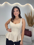 Monica Top Beige
