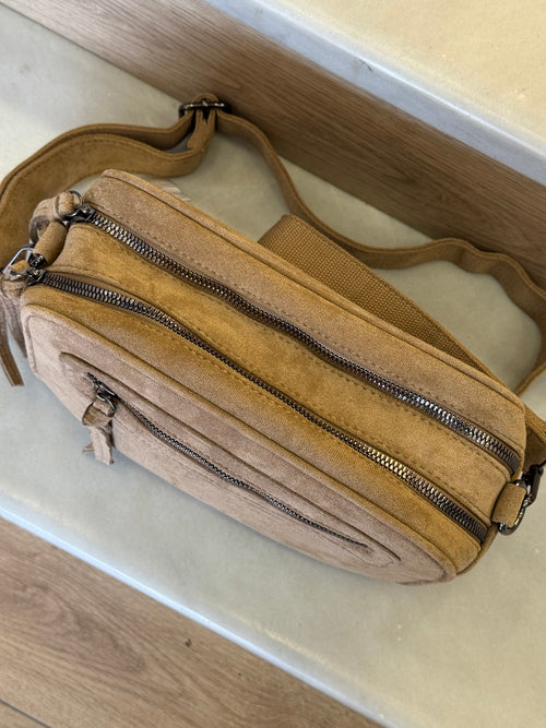 Χιαστί τσαντάκι Μπεζ