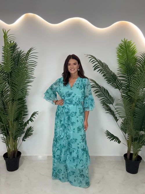 Zaklin Dress Τιρκουάζ