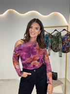 Floral Top Magenta