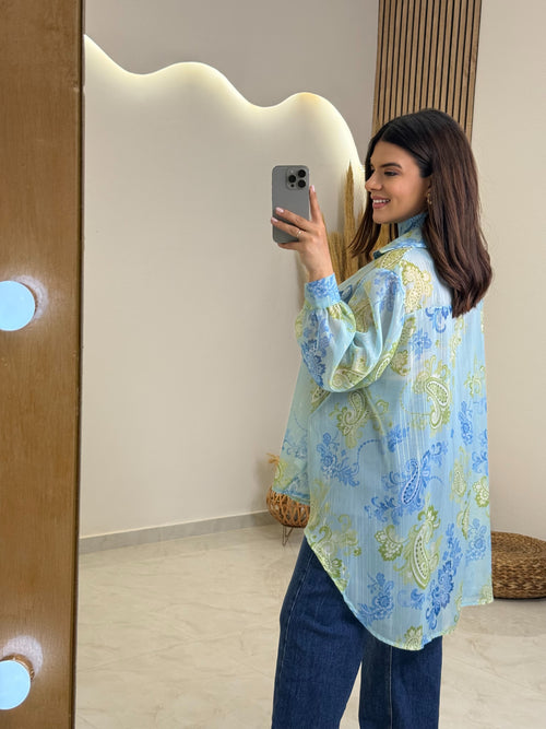 Kelly Πουκάμισο Aqua