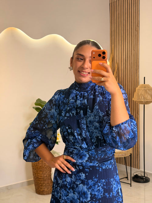 Zenilda Dress Blue