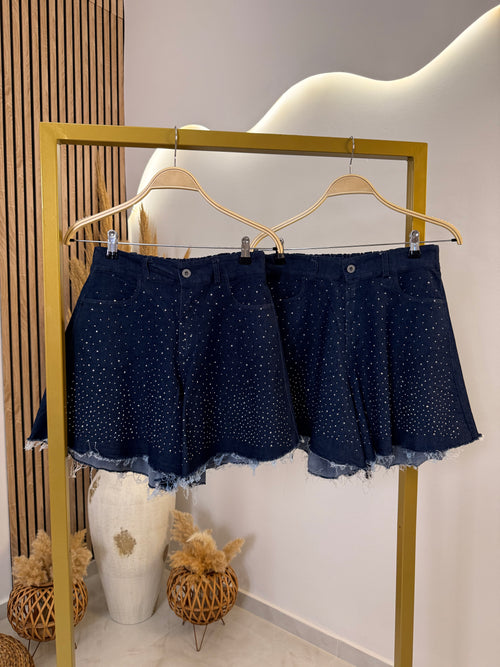 Strass Jean Shorts