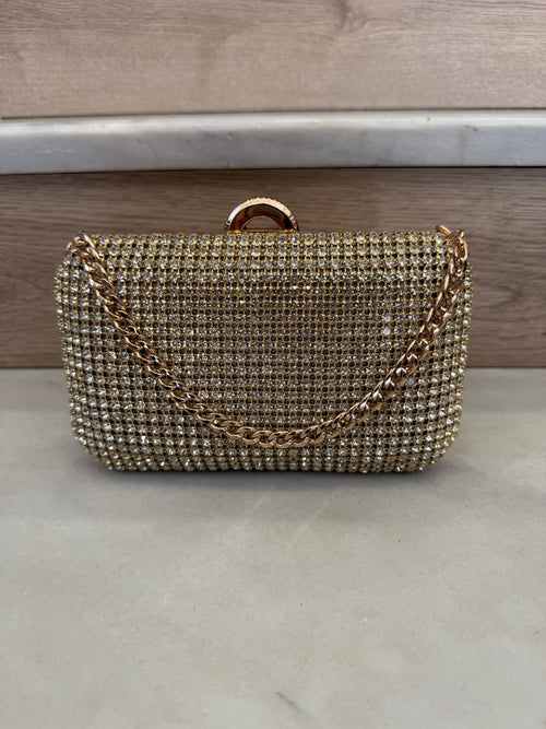 Full Glam Clutch Gold