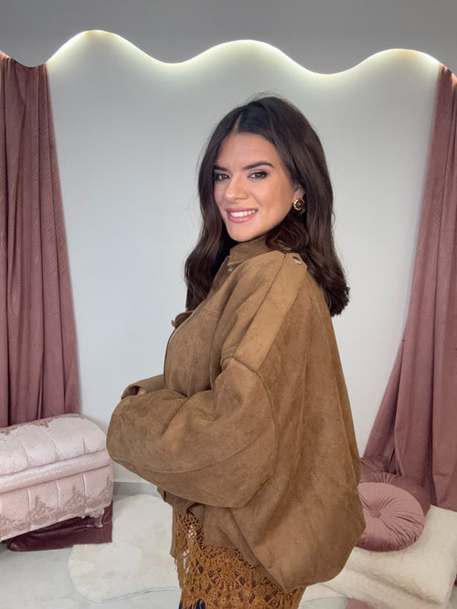 Margot Castor Bomber Jacket Coffee