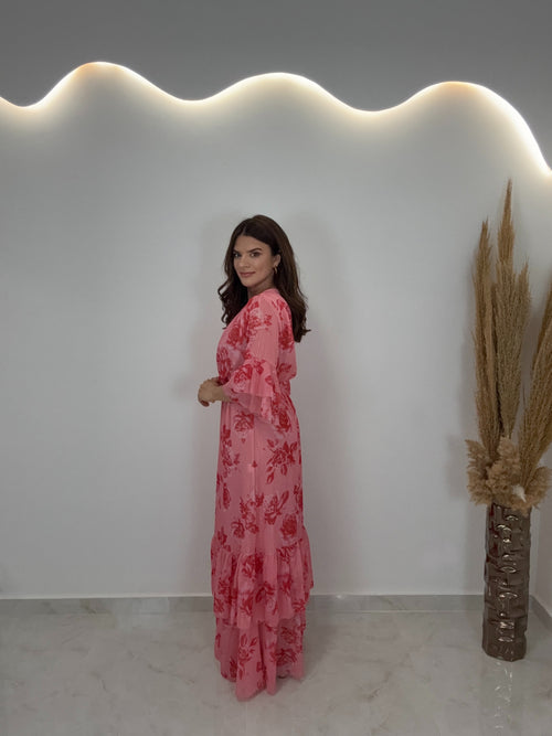 Zaklin Dress Κοραλί