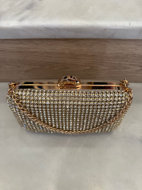 Full Glam Clutch Gold