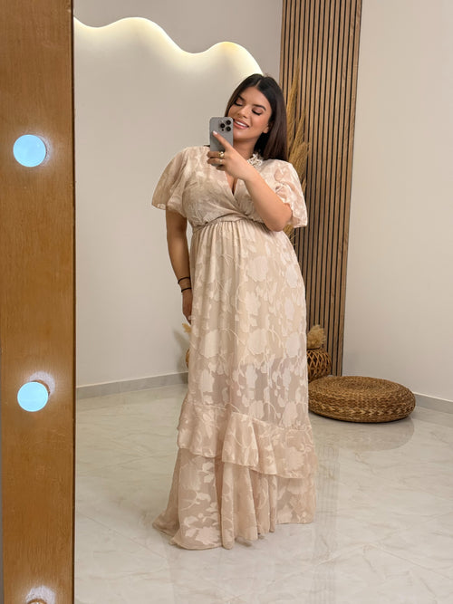 Melina Dress Beige