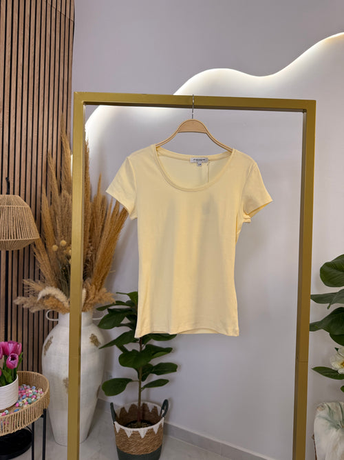 T-Shirt Λευκό Στρογγυλή Λαιμόκοψη