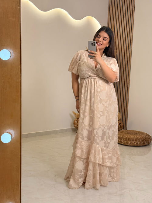 Melina Dress Beige