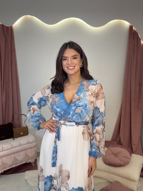 Floral Dress Blue