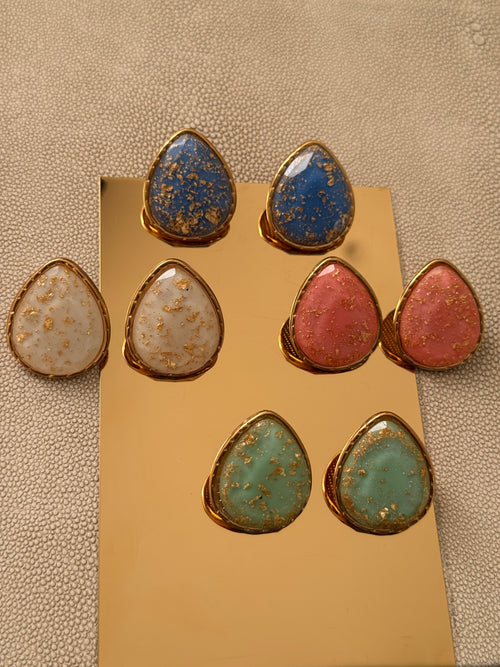 Gold Mint Earrings