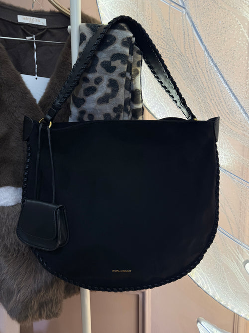 Castor Leather Bag Black