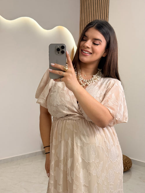 Melina Dress Beige