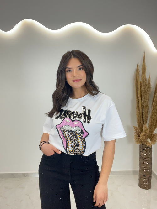 Strass T-shirt White