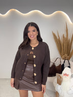 Nasia Ζακέτα Chocolate