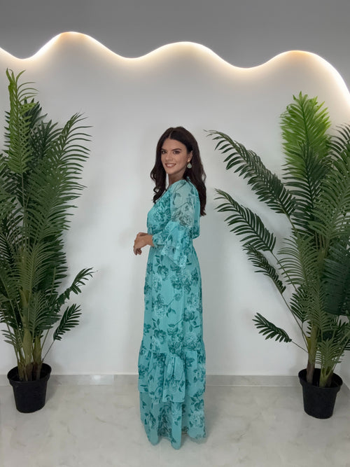 Zaklin Dress Τιρκουάζ