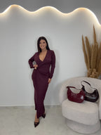 Neily Dress Μπορντώ