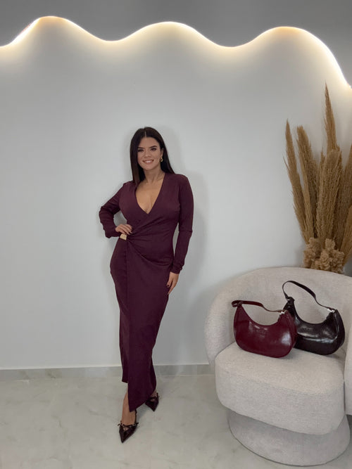 Neily Dress Μπορντώ