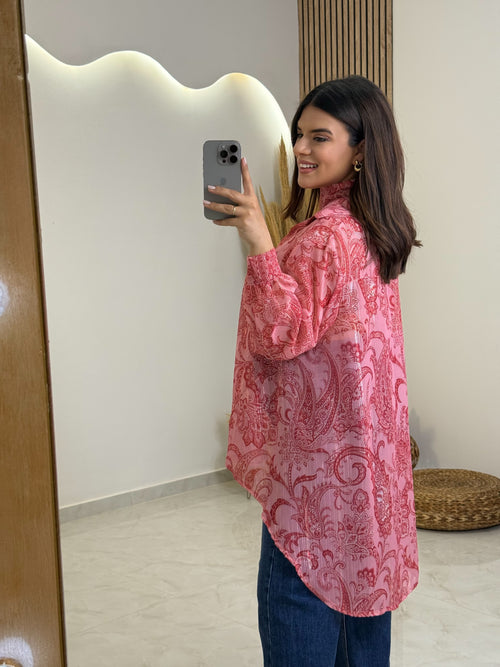 Kelly Πουκάμισο Rose-Red