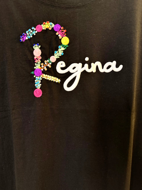 T-Shirt Strass Regina Black